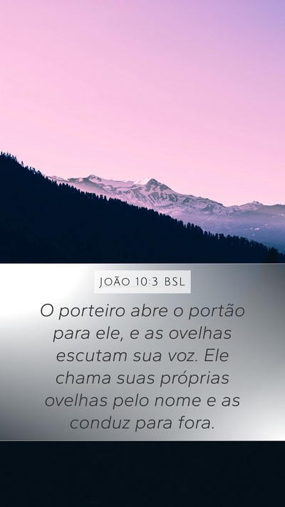 João 10:3 BSL Bible Verse Image