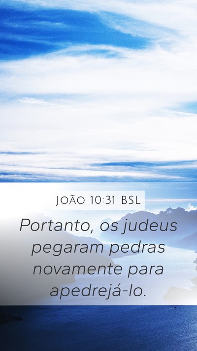 João 10:31 BSL Bible Verse Image
