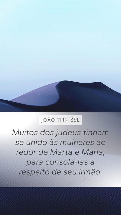 João 11:19 BSL Bible Verse Image