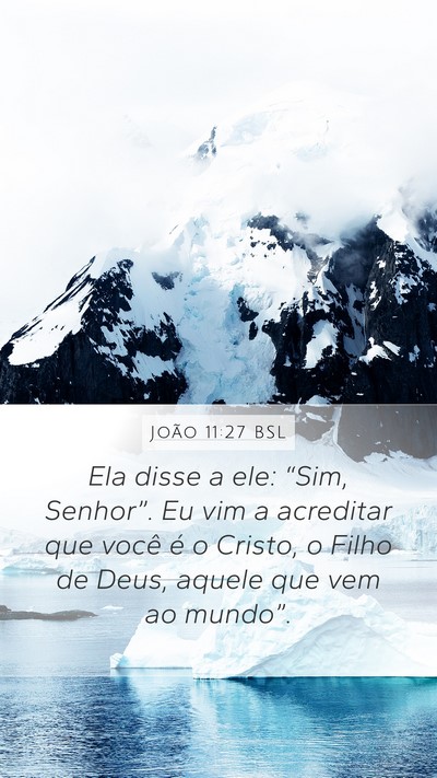João 11:27 BSL Bible Verse Image