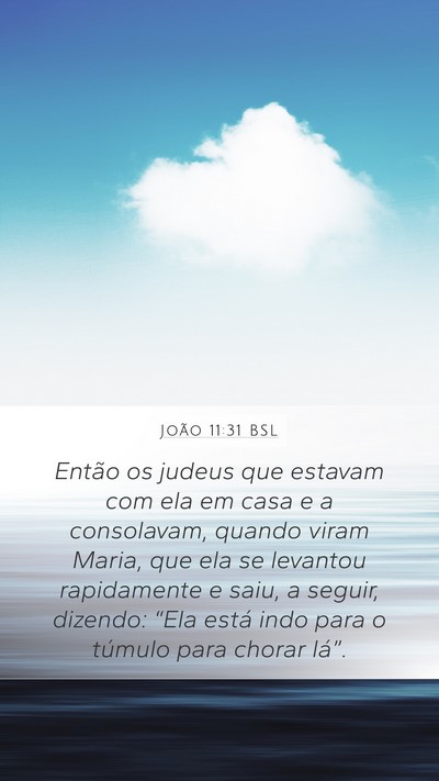 João 11:31 BSL Bible Verse Image