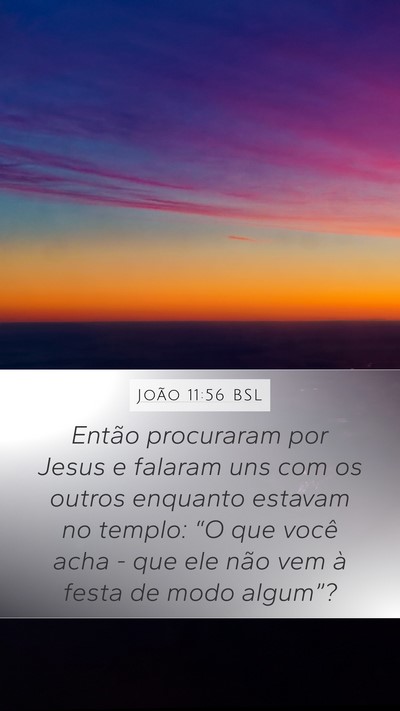 João 11:56 BSL Bible Verse Image