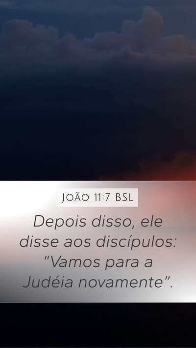 João 11:7 BSL Bible Verse Image