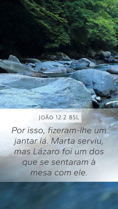 João 12:2 BSL Bible Verse Image