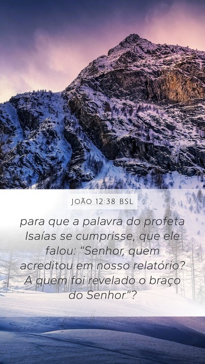 João 12:38 BSL Bible Verse Image