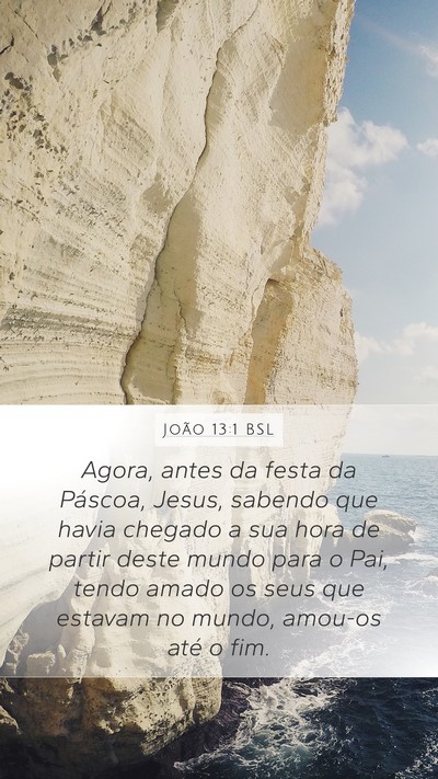 João 13:1 BSL Bible Verse Image