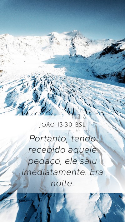 João 13:30 BSL Bible Verse Image
