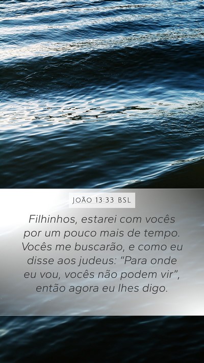 João 13:33 BSL Bible Verse Image