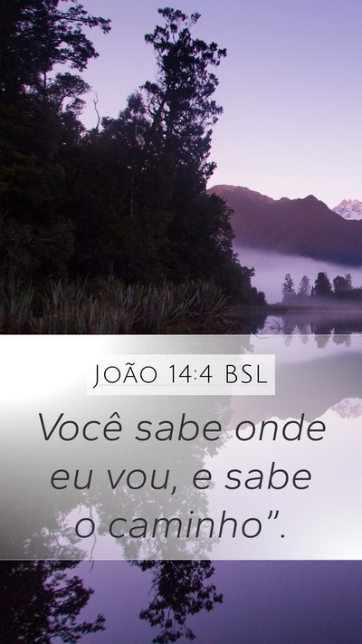 João 14:4 BSL Bible Verse Image