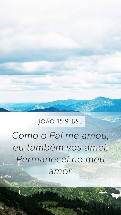 João 15:9 BSL Bible Verse Image