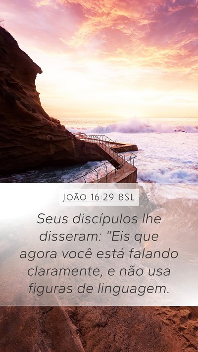 João 16:29 BSL Bible Verse Image