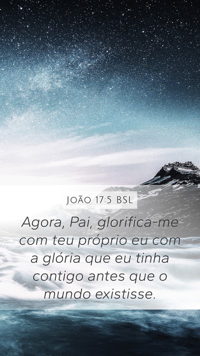 João 17:5 BSL Bible Verse Image