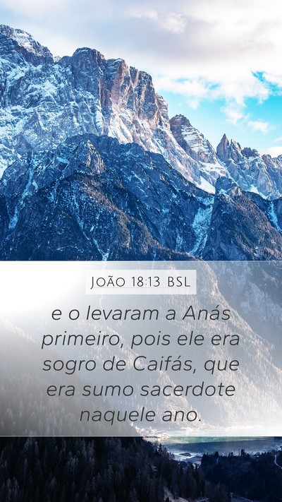 João 18:13 BSL Bible Verse Image