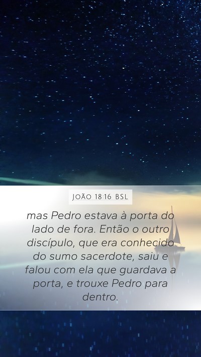 João 18:16 BSL Bible Verse Image