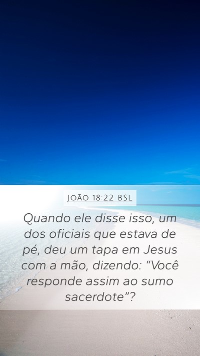 João 18:22 BSL Bible Verse Image