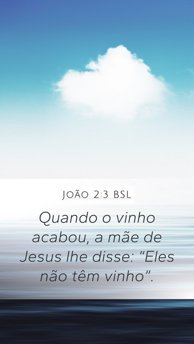 João 2:3 BSL Bible Verse Image