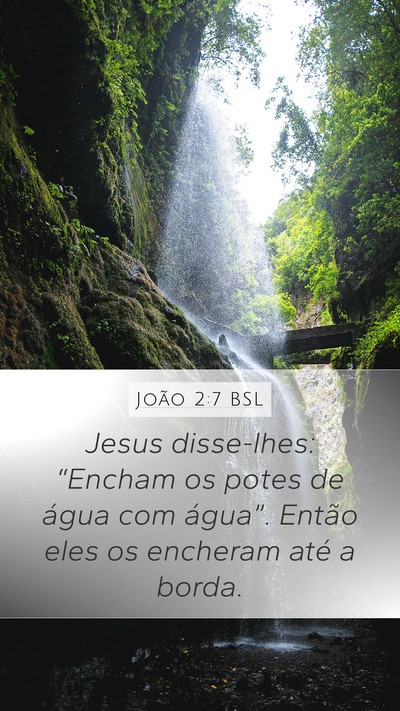 João 2:7 BSL Bible Verse Image