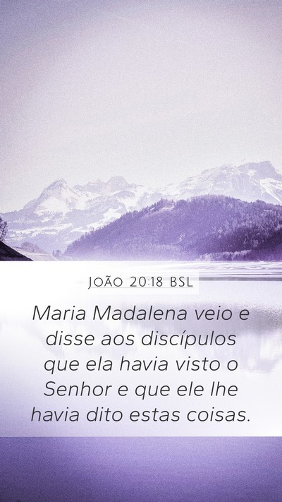 João 20:18 BSL Bible Verse Image