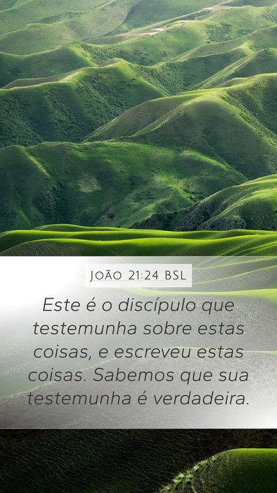 João 21:24 BSL Bible Verse Image