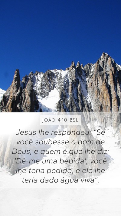 João 4:10 BSL Bible Verse Image