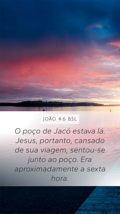 João 4:6 BSL Bible Verse Image