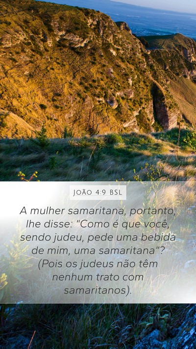 João 4:9 BSL Bible Verse Image