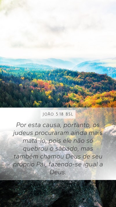 João 5:18 BSL Bible Verse Image