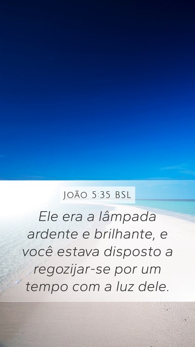 João 5:35 BSL Bible Verse Image