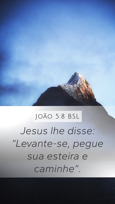João 5:8 BSL Bible Verse Image