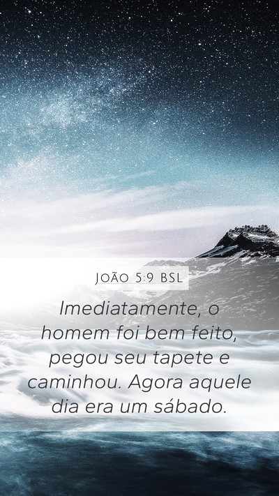 João 5:9 BSL Bible Verse Image