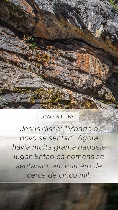 João 6:10 BSL Bible Verse Image