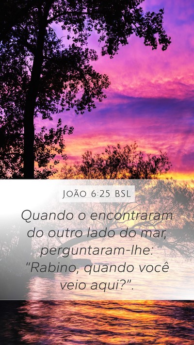 João 6:25 BSL Bible Verse Image