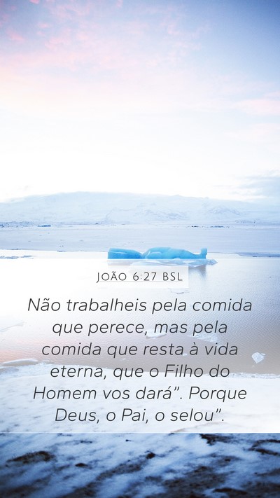 João 6:27 BSL Bible Verse Image