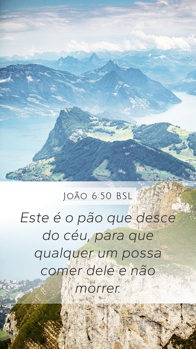 João 6:50 BSL Bible Verse Image