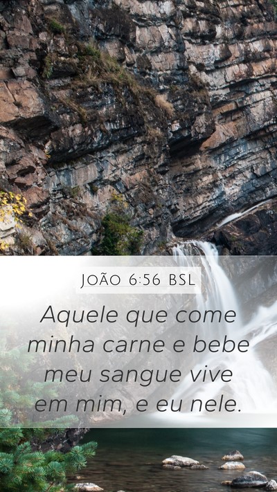 João 6:56 BSL Bible Verse Image