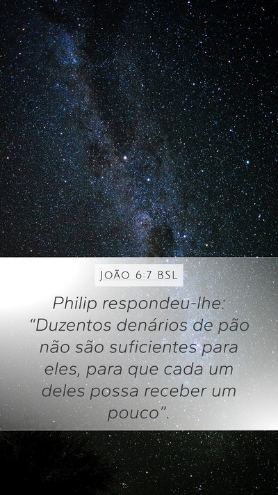 João 6:7 BSL Bible Verse Image