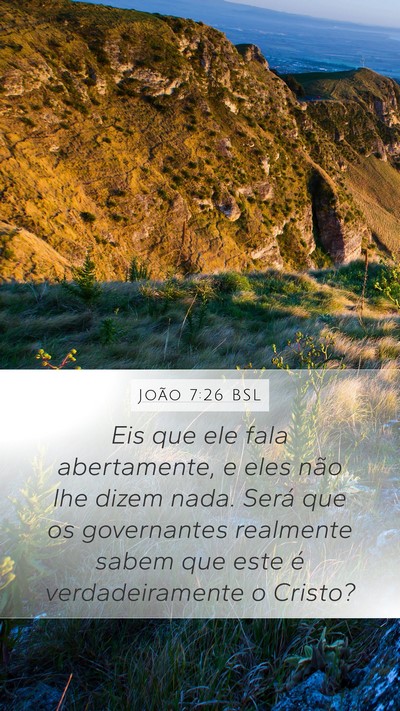 João 7:26 BSL Bible Verse Image