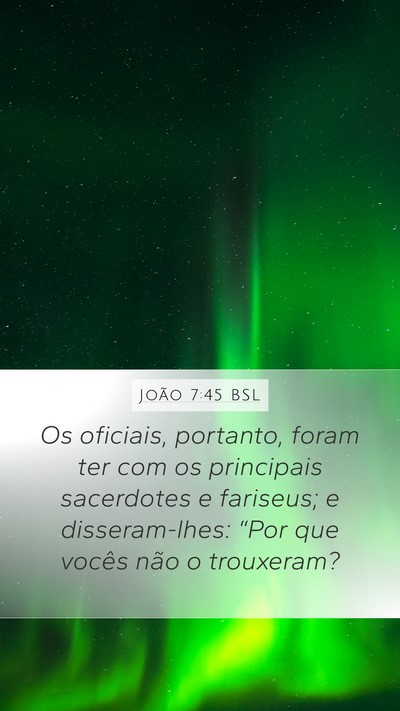 João 7:45 BSL Bible Verse Image