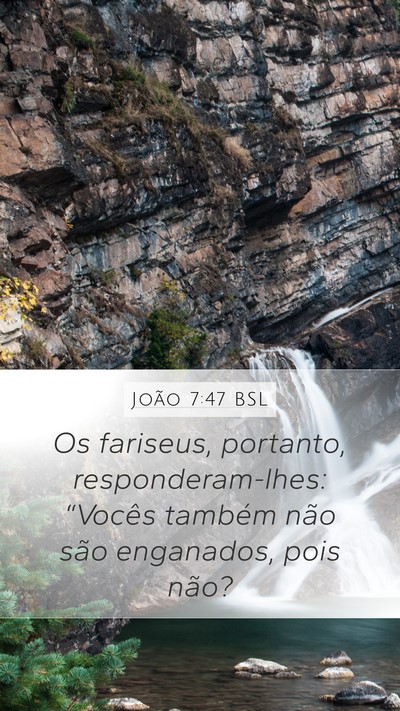 João 7:47 BSL Bible Verse Image