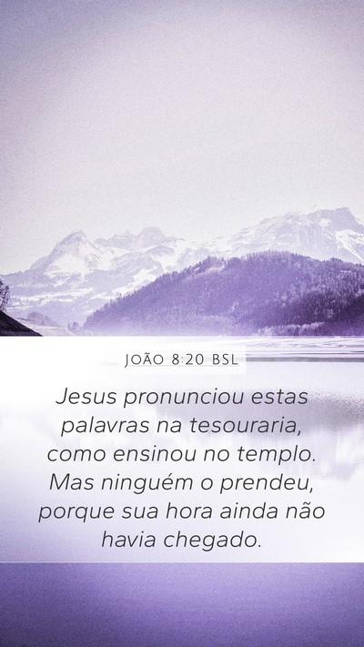 João 8:20 BSL Bible Verse Image