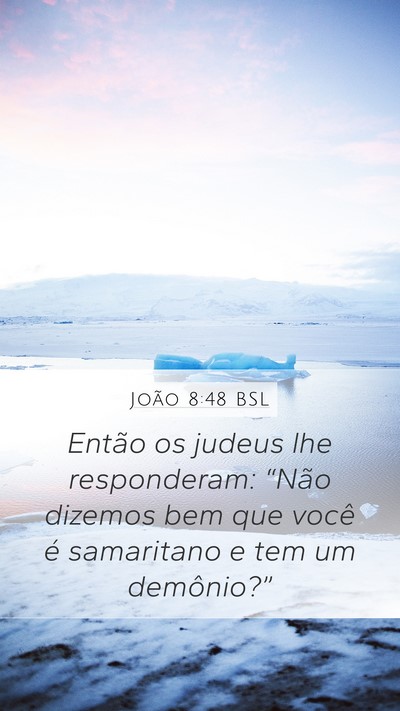 João 8:48 BSL Bible Verse Image