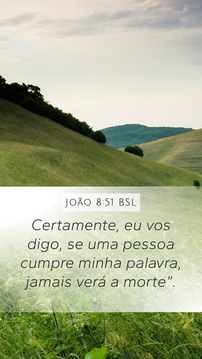 João 8:51 BSL Bible Verse Image