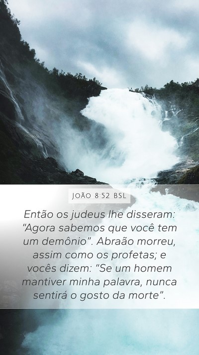 João 8:52 BSL Bible Verse Image