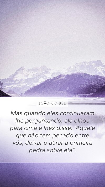 João 8:7 BSL Bible Verse Image