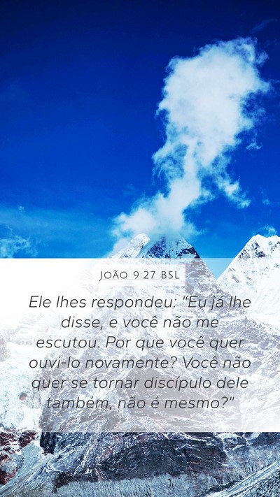 João 9:27 BSL Bible Verse Image