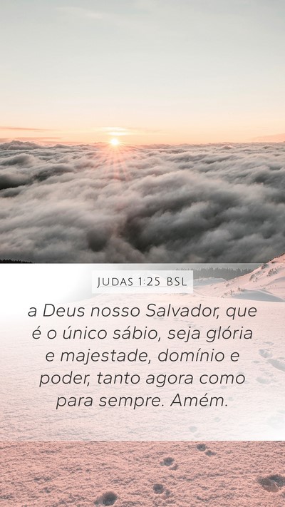 Judas 1:25 BSL Bible Verse Image