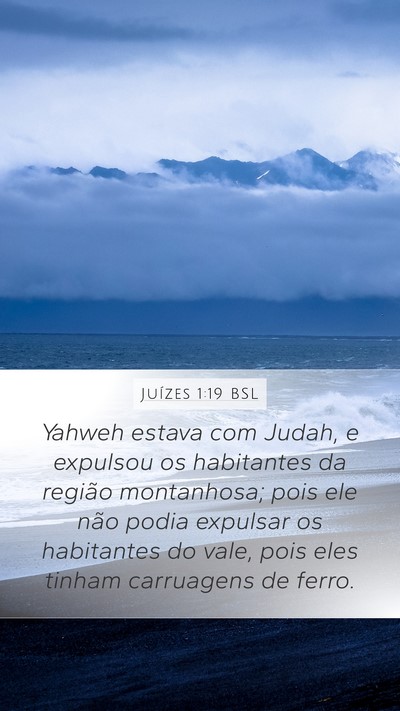 Juízes 1:19 BSL Bible Verse Image