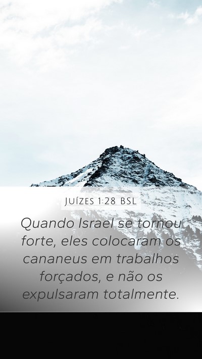 Juízes 1:28 BSL Bible Verse Image