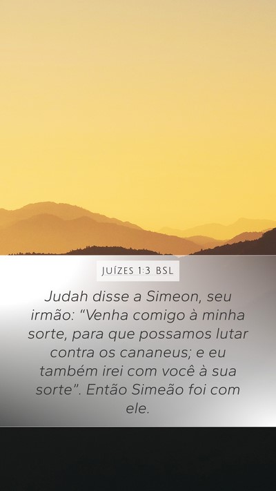 Juízes 1:3 BSL Bible Verse Image