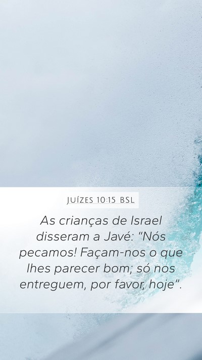 Juízes 10:15 BSL Bible Verse Image